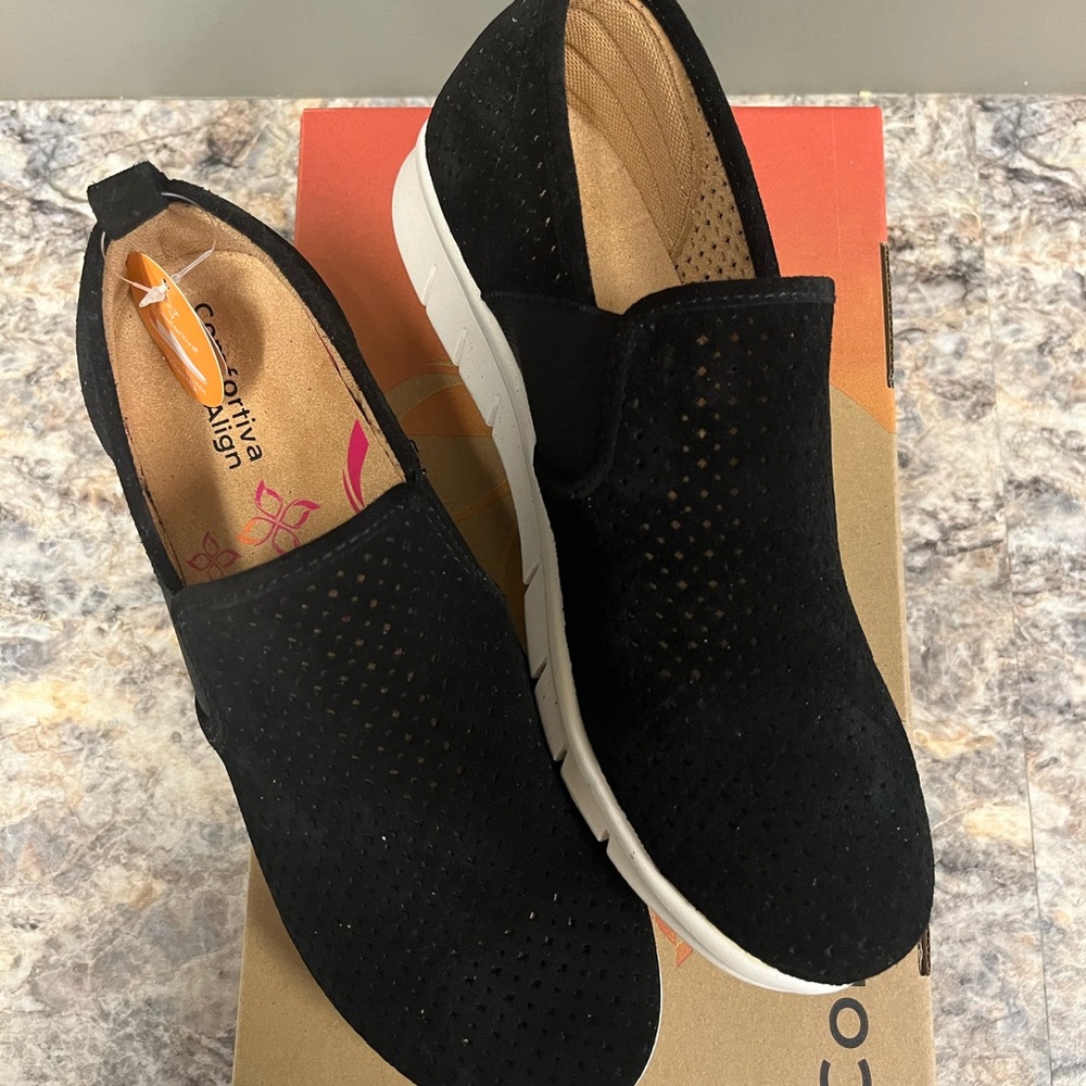 Comfortiva slip on shoes size 8